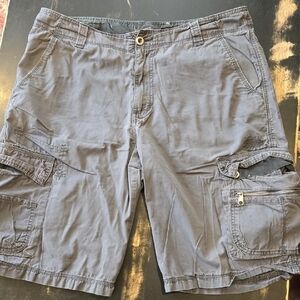 Kirra Gray Cargo Shorts Casual Cotton Blend